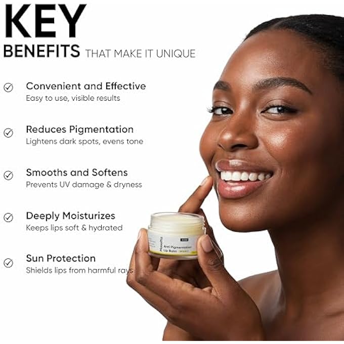Masofta SHEA BUTTER LIP BALM WITH KOJIC ACID, ALPHA ARBUTIN & SHEA BUTTER FOR SMOOTH, CRACK FREE & CLEAR LIPS, SPF 30 PA++, FOR MEN & WOMEN, 0.52 OZ/15GMS - Image 4
